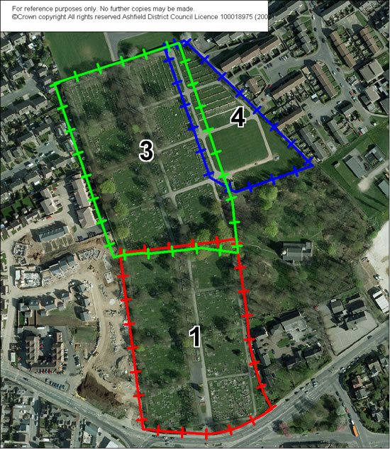 Sutton Cemetery Aerial Plan